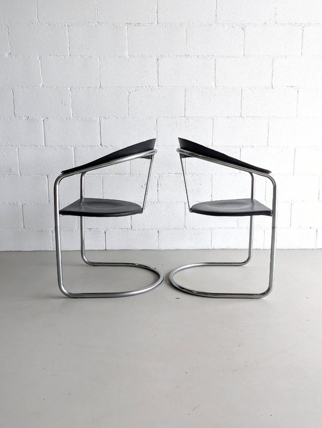 Sedie a sbalzo anni '80