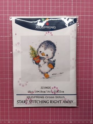 Kit punto croce pinguino
