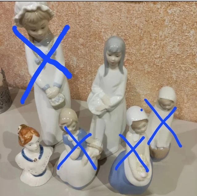 2 figuras de porcelana