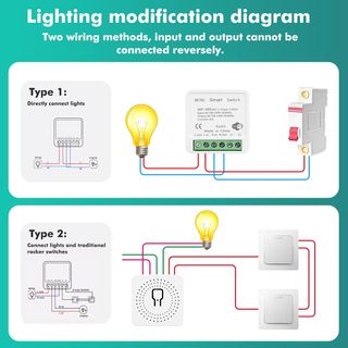 6PZ INTERRUTTORE SMART SWITCH MINI WIFI Smart Life
