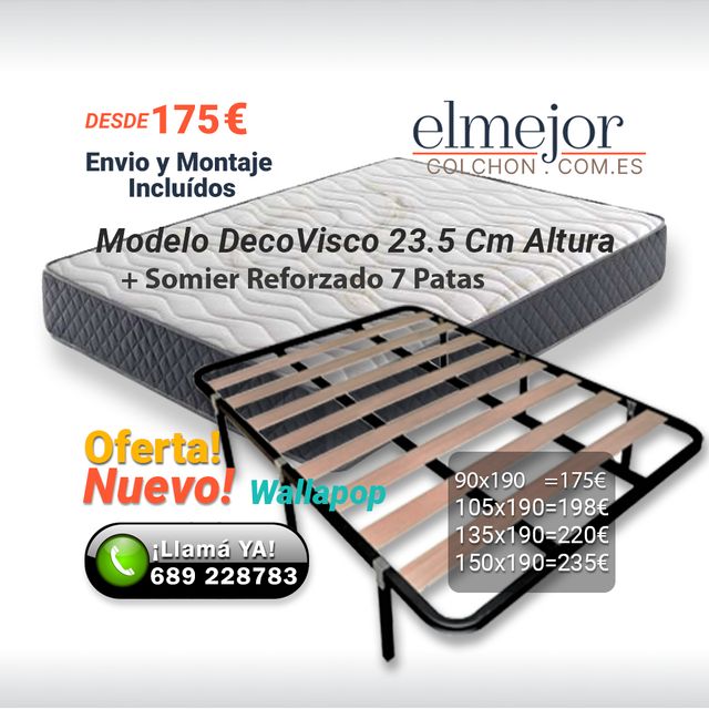 Colchones-Canapés-Bases Oferta Pisos de Alquiler