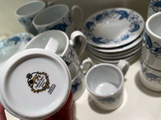 Juego de café de porcelana de Santa Clara