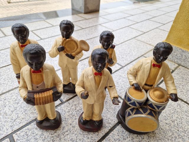 Figuras Jazz cerâmica vintage