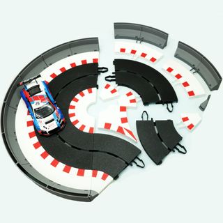Giro en U Scalextric SCX gris impreso en 3D