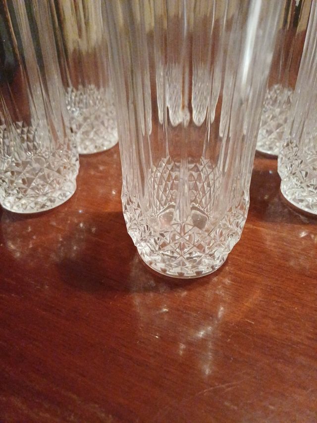 6 bicchieri flutter in cristallo D'Arques Paris