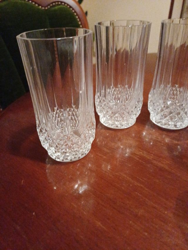 6 bicchieri flutter in cristallo D'Arques Paris