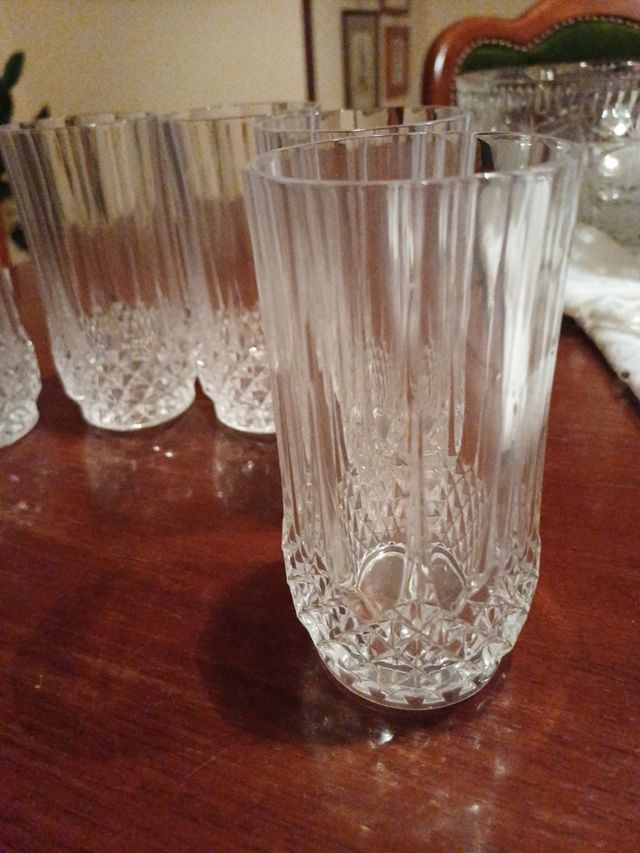 6 bicchieri flutter in cristallo D'Arques Paris