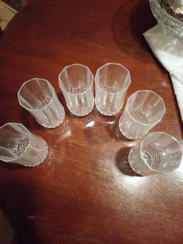 6 bicchieri flutter in cristallo D'Arques Paris