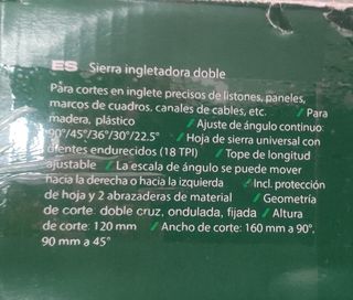 Sierra ingletadora doble Parkside - nova
