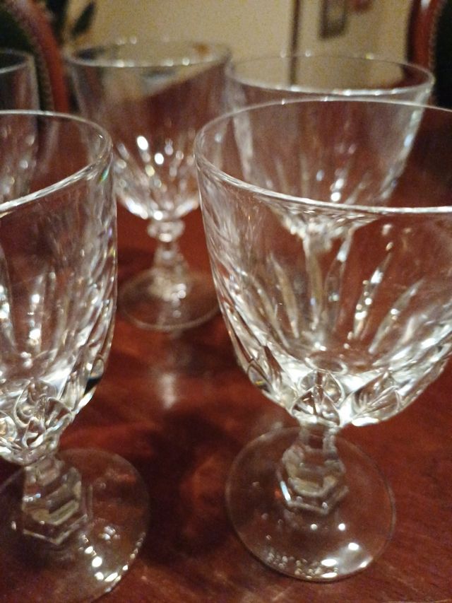 6 Bicchieri  cristallo  D'arques Paris ..v