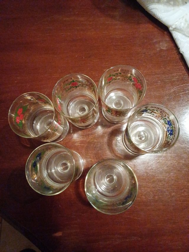 6 bicchieri in cristallo di Murano