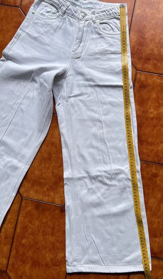Jeans bianchi 100% cotone bambina 11/12 anni