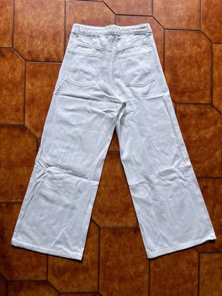 Jeans bianchi 100% cotone bambina 11/12 anni