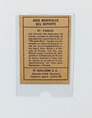 FANGIO ASES MUNDIALES DEL DEPORTE 67