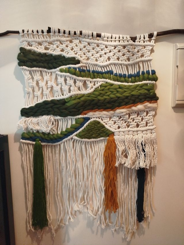 Tapiz macramé.