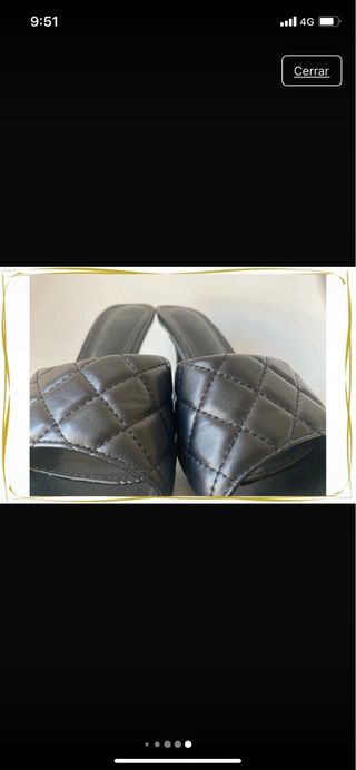 Sandalia tacón negra