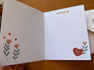 Tarjeta felicitación con sobre gatos