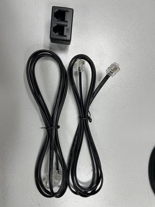 2 cables telefono y duplicador