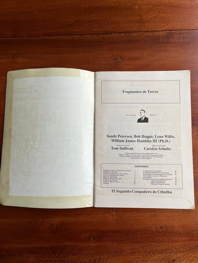Fragmentos de Terror, la llamada de Cthulhu