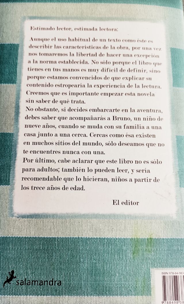 El Nino con el Pijama de Rayas (Spanish Edition)