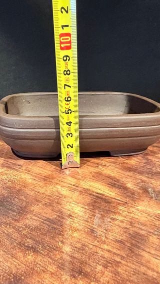 MACETA BONSAI RECTANGULAR YIXING SIN ESMALTE