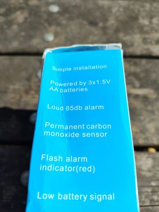 Alarma de monóxido de carbono 