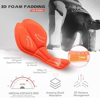 Pantalón Corto Ciclismo para Mujer Acolchado.