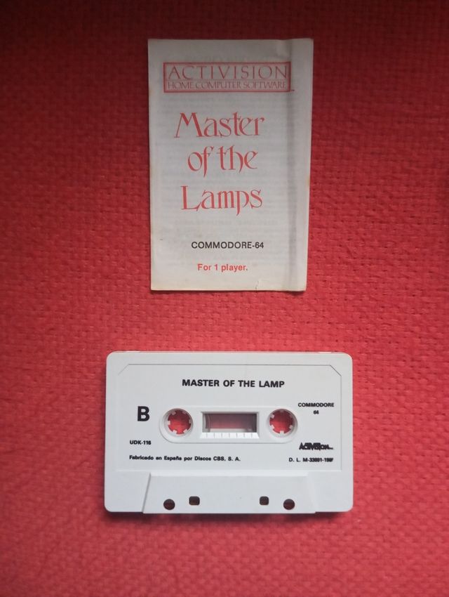 Master of the Lamps Commodore 64 cassette