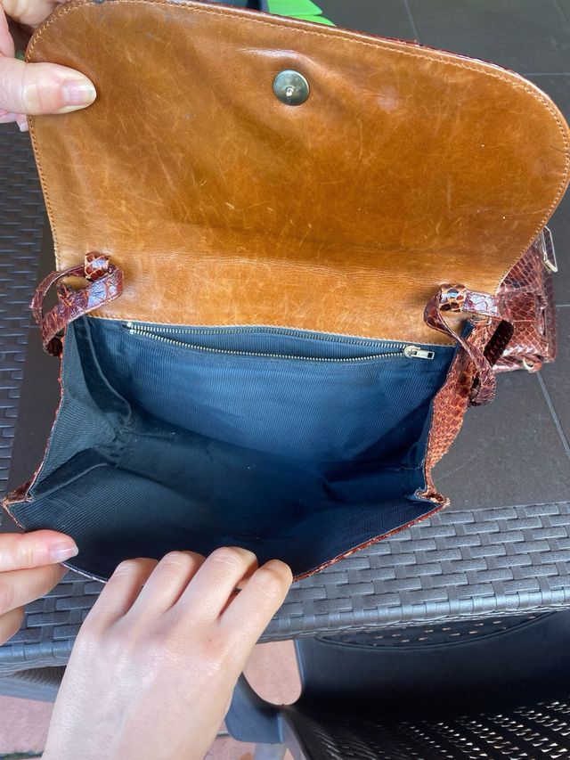 Bolso bandolera de piel