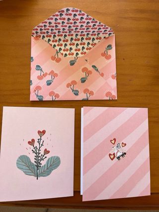 Tarjeta felicitación cumpleaños con sobre gatos