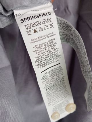 Camisa coderas Springfield talla XS
