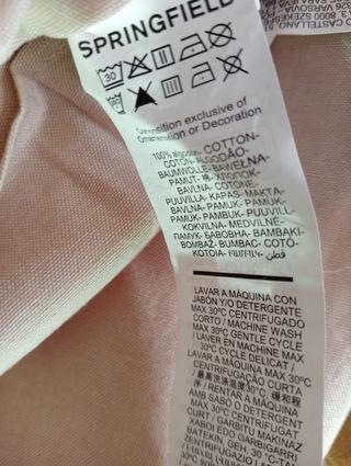 Camisa coderas Springfield talla XS