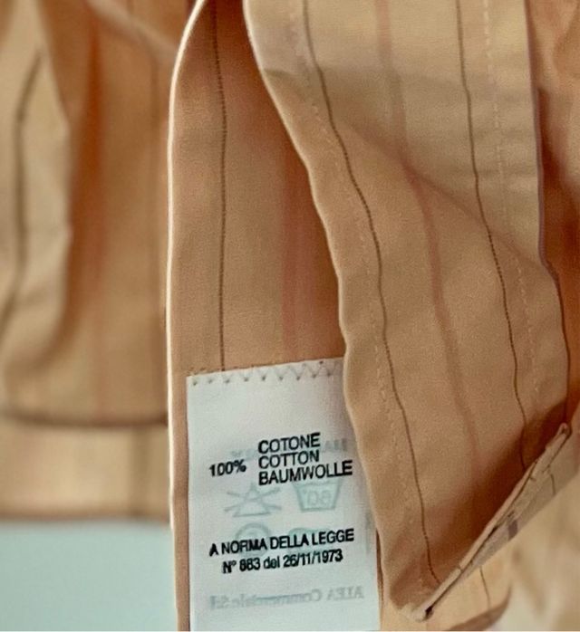 Camicia uomo a righe Alea cotone NUOVA