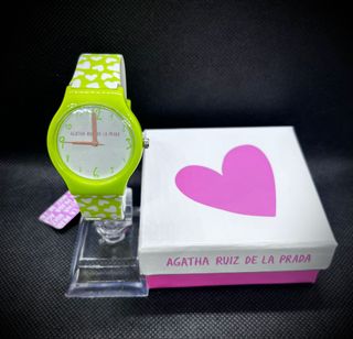 RELOJ AGATHA RUIZ DE LA PRADA VERDE CORAZONES