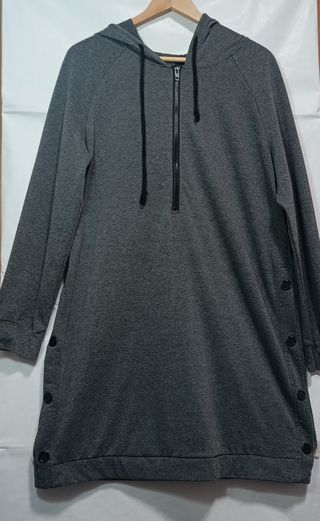 Vestido sudadera largo -Talla 40