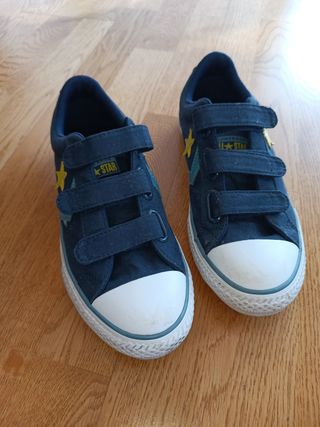 Zapatillas converse azul. 37,5