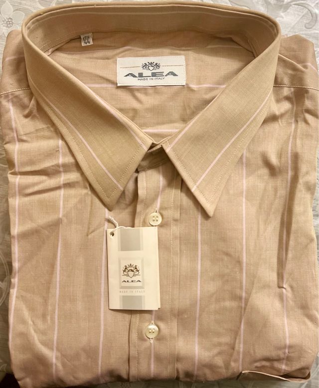 Camicia uomo a righe Alea cotone NUOVA