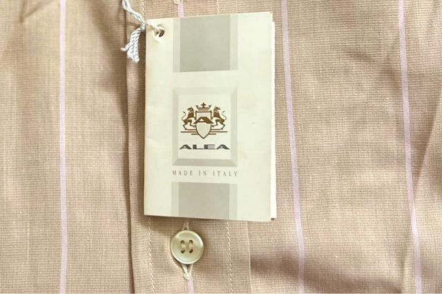 Camicia uomo a righe Alea cotone NUOVA