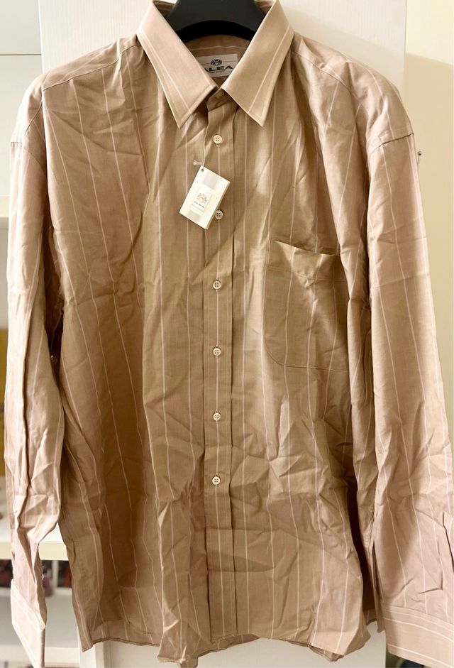 Camicia uomo a righe Alea cotone NUOVA