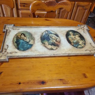 Triptico religioso grande.