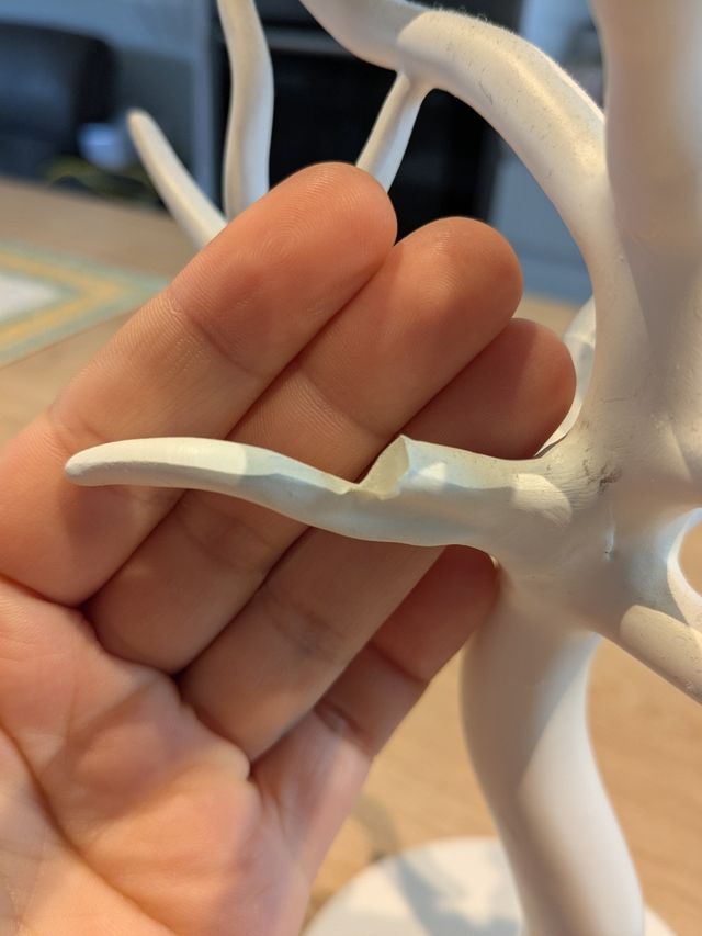 Arbol joyero ceràmica blanca