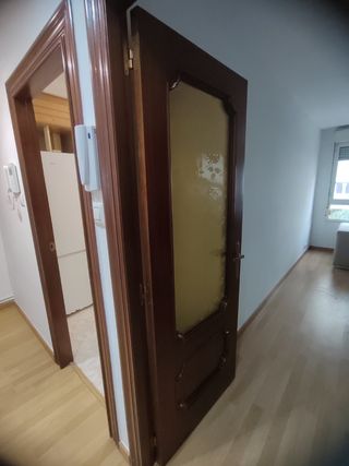 Puertas de madera con cristal
