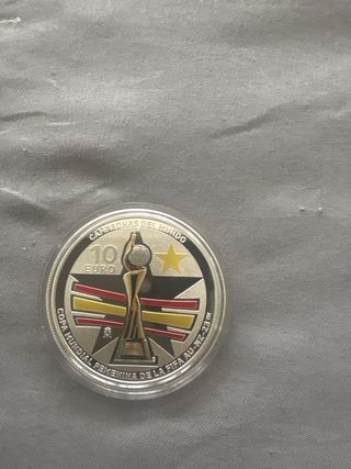 Moneda de plata conmemorativa campeonas del mundo