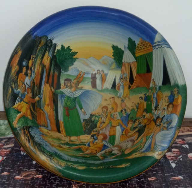 #bacile #maiolica #Tito #Magrini XIX secolo