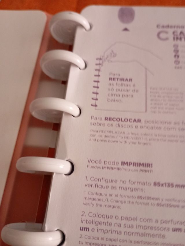 Cuaderno rosa inteligente