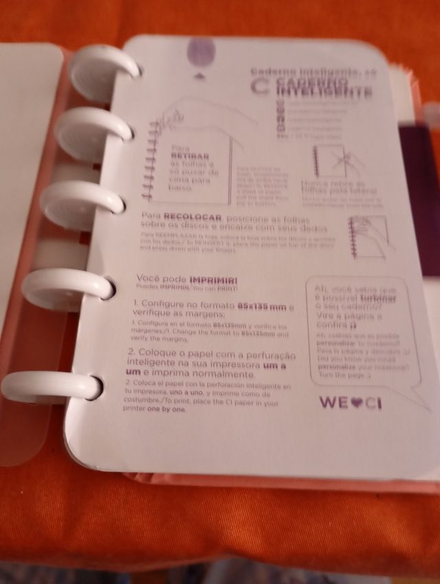 Cuaderno rosa inteligente