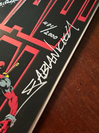 DEADPOOL ORIGINAL FIRMADO MADUREIRA y NICIEZA
