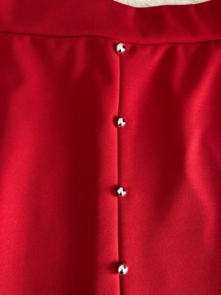 Falda flamenca roja sirena con volantes 38/40