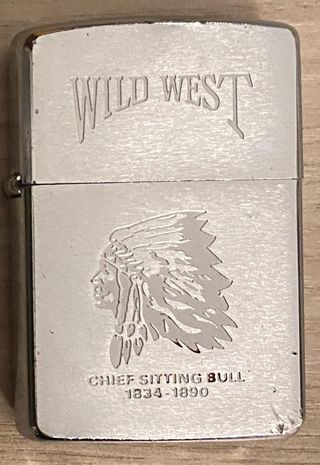 zippo originale con indiano serigrafato usa