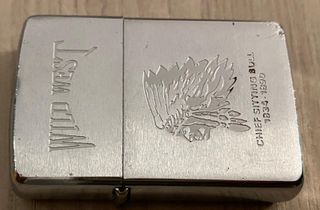 zippo originale con indiano serigrafato usa
